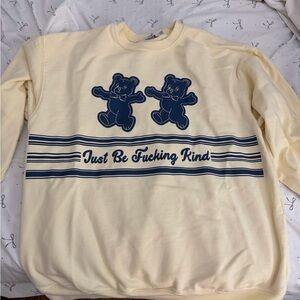 Cream Graphic Sweatshirt